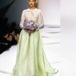 Tricia Helfer Instagram - Was always a treat when ya got to be the bride on the catwalk. Here’s a #tb thx to @triciahelfersupermodel of the @carolinaherrera show.