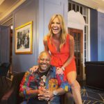 Tricia Helfer Instagram - @marcbernardin and I cannot take a serious photo. @chattfilmfest #splintershort