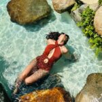 Tridha Choudhury Instagram - Stuck in a Time warp 🧡 Wearing @tizzi.official Styled by @bhavyadua_ Captured by @anyasamusic 🧡 #stylewithtridha #travelwithtridha #bikiniseason #swimwearfashion #swimwearcollection #springfashion #fashionista #instatravel #instafashion