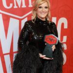Trisha Yearwood Instagram - Thank you @cmt for graciously honoring me with this award and naming it after one of my heroes, Ms. June Carter Cash who left a legacy of more than just her incredible talent, but inspired all of us with her heart. As I said last night, I take this as a challenge to be less about me and more about us — that’s where we all make a difference together. 🩵 xo #CMTAwards #junecartercashhumanitarianaward