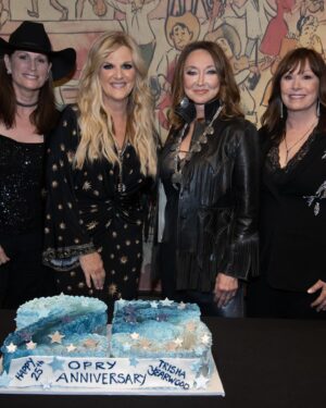 Trisha Yearwood Instagram - It truly feels like yesterday I was invited to be a member of the Grand Ole Opry. Celebrating 25 with some of my favorite women was truly the cherry on top! @terriclarkmusic, @pamtillis and @suzybogguss, thank you from the bottom of my heart for celebrating with me at the @opry! When are we doing it again?!