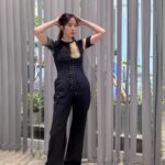 Tsubasa Honda Instagram - 🫶 @fetico_official のjumpsuit♡ 形とても綺麗なのにジャージー素材だから着やすくて着やすくて… もちろんハワイにも持っていきました🐬 今日はあのちゃんのANN 0にお邪魔してきます📻 ちょっと寝てから行こ〜 #あのちと何しゃべるんだろ🤫 #ootd #ほんだのふく