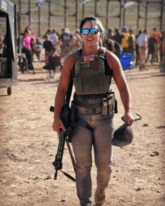 Tulsi Gabbard Instagram - Day 1 of @thetacticalgames complete. My body is sore, I’m tired, AND I had a blast! I was challenged in ways I’ve never experienced, learned so much about it what I’m capable of and where I need to improve in both shooting and fitness. My @staccato2011 and @sonsoflibertygw rifle were phenomenal. Most of all, I’m grateful for the many hands that worked so hard to make the day possible, and to the amazing people I met today from all across the country. Day 2, let’s go!