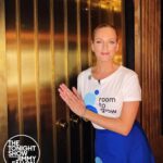 Uma Thurman Instagram - Thank you @jimmyfallon for giving @roomtogroworg all the love last night 💙🙏 And thank you to your producers & the show @fallontonight for doing good, welcome back! Click on the link in my bio to learn more about this amazing organization so close to my heart x Photo credit: Todd Owyoung | NBC @toddowyoung