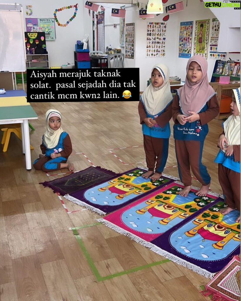 Umie Aida Instagram - Alhamdulilah.. baru 2minggu aisya masuk tadika , ibu dah nampak peningkatan yang bagus .