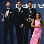 Usain Bolt Instagram - Laureus World Sports Awards - Class of 2024 🏆 Laureus World Sportsman of the Year: @djokernole Laureus World Sportswoman of the Year: @aitanabonmati Laureus World Team of the Year: @sefutbolfem Laureus World Breakthrough of the Year: @judebellingham Laureus World Comeback of the Year: @simonebiles Laureus Sport for Good Award: @frnadal Laureus World Sportsperson of the Year with a Disability: @diededegroot Laureus World Action Sportsperson of the Year: @arisa_trew #Laureus24