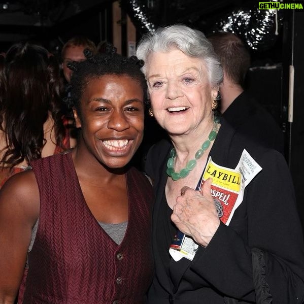 Uzo Aduba Instagram - 2012. That was the year. And this very VERY excited #theaterkid got to meet Dame Angela Lansbury backstage, after one of our shows at Godspell. She was just magnificent. She poured so much love into each of us, lifting us up with her joy. An icon of the stage, responsible for embodying so many bold roles we all know and love today. A legend across so many mediums but, for us, we all knew…she was always one of us :). Thank you, Angela Lansbury. Thank you. May you forever rest.