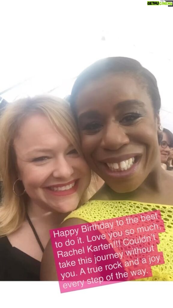 Uzo Aduba Instagram - Happy Birthday @rachelkarten :). Thank you for every step on this journey. It’s been an absolute joy and a pleasure, Rach. I look forward to many more together 💛💛. You’re the best. Thank you for your heart, your support, your fight, and for your love. Happy Happy Birthday. This one’s for you 🤗🎉🎊