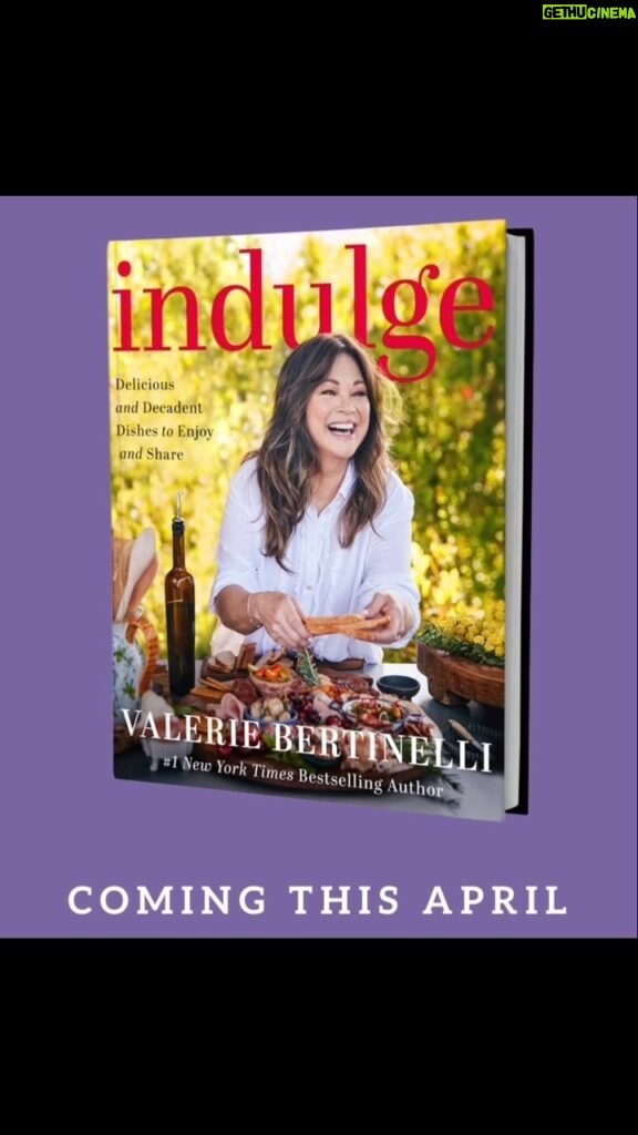 Valerie Bertinelli Instagram - Indulge 💜 is now ready for your pre-orders! Now if I could only figure out how to show you how to do that 😅 @harvestbooks edit-*LINK IS NOW IN BIO!* (Thank you @mylastbite 🥰)