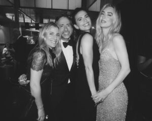 Vanessa Kirby Instagram - And the love for these guys… insane. Happiest days with these sisters. Totally in awe of what you’ve done in this movie @wellhayley @officialrebeccaferguson @pom.klementieff 

(And you as ever our beautiful @chrishyhodell) 🤍