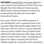 Vanessa Kirby Instagram – We are so thrilled to champion you Carmen. You have made the most astonishing first film and we are so proud to be with you on the journey. Thunder is out now in select cinemas. 

@alunaentertainment