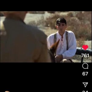 Vanessa Marcil Instagram - @kassius_marcil_green film is out now in theatres and will be available on @appletv From @lionsgate @paramountpics pictures Based on a true story about the Rufus Buck gang. “The night they came home”