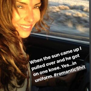 Vanessa Marcil Instagram - #FLASHBACK #WAYBACK #RomanticShit #FlashBack pic of day we got engaged. (I’m on no sleep after 11 hour drive and he drove out while on duty, to meet me on the road at 6am to make sure I was ok.) swipe 🤸🏽‍♂️