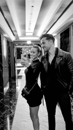 Vanessa Mariposa Instagram - A power couple is an indestructible force. When two independent, intelligent and hard working people come together nothing can stop them 🖤💥 #powercouple 

Markiere deine bessere Hälfte 🥰
______
#vanessamariposa #blackandwhitephotos #unstoppable #powercouples  #fitnesscouple #couplegoals