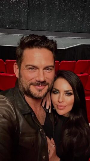 Vanessa Villela Instagram - Our journey together has been nothing but a beautiful love like in the movies ❤️ filled with laughter, adventures, and love. Weekend anniversary celebration started with us watching our wedding video for the first time and in the only way I could imagine on the most beautiful movie theaters 😭🥰😍❤️ 
Thank you @fineartstheatrebeverlyhills for making this happen!! You guys are the best!! 

 Here’s to us, my forever love. Forever Te Amo💖🎥✨ #LoveStory #OurWedding #ForeverYours