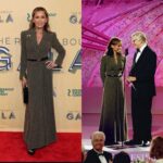 Vanessa Williams Instagram - Sustainable Fashion ✨Kenth Andersson gown worn last night at the @roundaboutnyc gala and first debuted in 1996 at the @goldenglobes 📸 @justjared