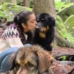 Varsha Bollamma Instagram - A kutty love story 🥹🩵🐶 . . #throwback