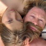 Vera Farmiga Instagram - Ol’ sexy chest Hawkey. We love you and love pressing up to your golden heart. Happy Father’s day to a father who’s a happy one!