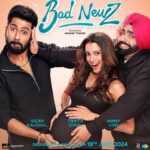 Vicky Kaushal Instagram - #BadNewz is dropping - because life wasn’t already full of surprises. 🗞 In cinemas July 19, 2024!🤰🏻 @karanjohar @apoorva1972 @bindraamritpal @anandntiwari @somenmishra @dimplemathias @tripti_dimri @ammyvirk @nehadhupia @_ishita_moitra_ @dudeja_sahaab @primevideoin @dharmamovies @leomediacollective @aafilms.official @saregama_official #AreYouReady #PrimeVideoPresents