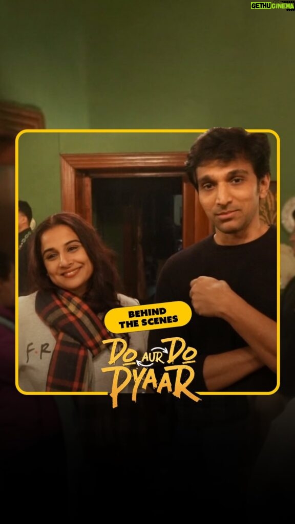 Vidya Balan Instagram - Pyaar is in the air 💕 Here’s a sneak-peek behind the scenes of Do Aur Do Pyaar in this #IMDbExclusive😌🎶 🎬 Do Aur Do Pyaar | In Theatres on 19th April