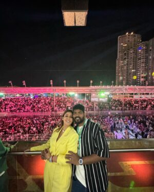 Vignesh Shivan Instagram - First Grand Prix experience ❤️❤️❤️ @f1paddockclub @f1 @saudiarabiangp @jeddahcircuit 

Event organised by @tarctalent 
Outstanding Hospitality from the @f1paddockclub #jeddah #ministryofsportsaudiarabia ❤️❤️
