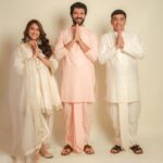 Vijay Deverakonda Instagram - We are a happy Family ❤️ We will make you all super duper happy from April 5th. #FamilyStar Outfit: @chandrikaraamzofficial Styling: @harmann_kaur_2.0 Photographer: @pauldavidmartinofficial