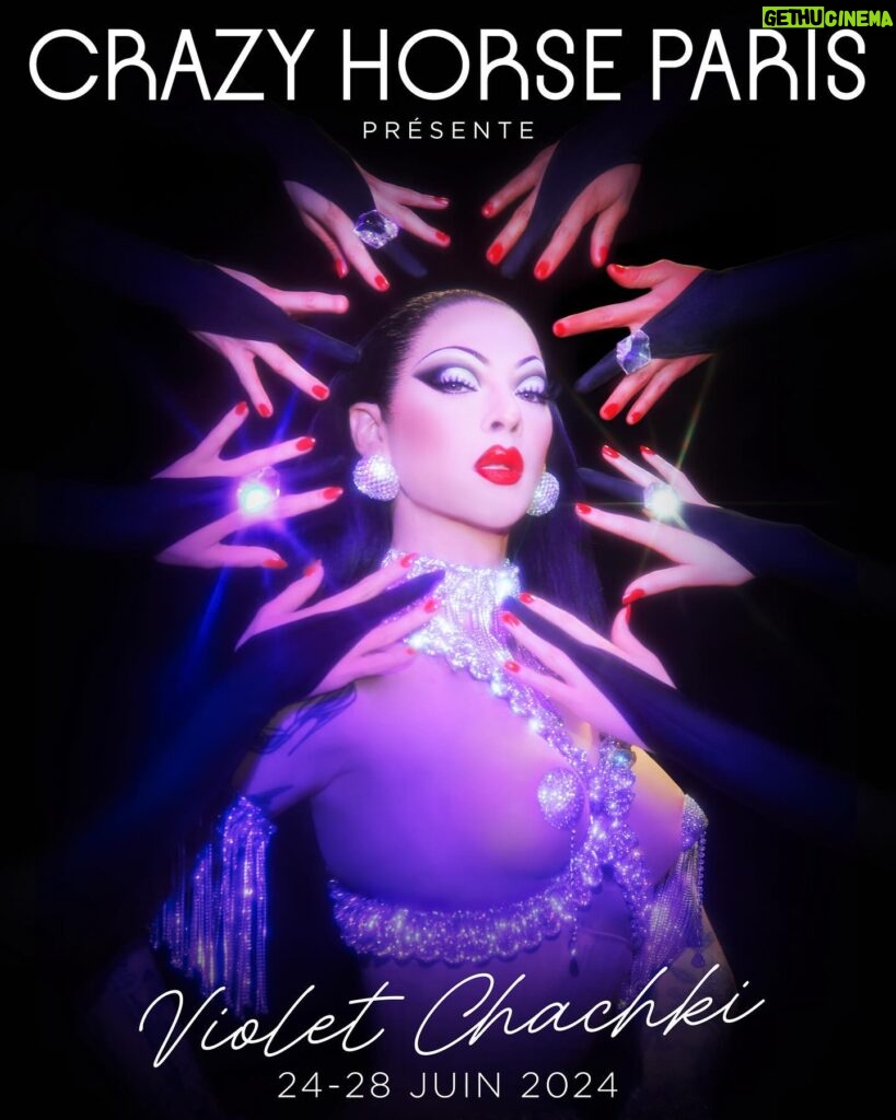 Violet Chachki Instagram - Feeling fierce on press day for my @crazyhorseparis_official residency 💋 I’ve been rehearsing all week and it feels amazing to have this opportunity to create on my ultimate fantasy stage. It’s going to be a historic show and I can’t wait to share it with you all! 💜