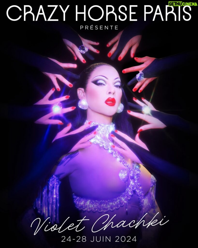 Violet Chachki Instagram - Feeling fierce on press day for my @crazyhorseparis_official residency 💋 I’ve been rehearsing all week and it feels amazing to have this opportunity to create on my ultimate fantasy stage. It’s going to be a historic show and I can’t wait to share it with you all! 💜