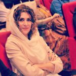 Vishka Asayesh Instagram - چه عجب آروم نشستم😉 Fashion Designer @sadaf.dabiralai #piff #filmfestival #jury