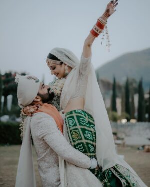 Vrushika Mehta Instagram - With the warmth of family, the laughter of friends, and blessings all around, we found our home in one another's hearts. Saying 'yes' became a promise for a lifetime. 🧿♾️ 
.
Captured by: @smaryafilms 
Wearing: @asopalav 
Jewellery: @paldzigns.jewel 
Design & Management: @faith13_events 
Kaleera: @beabhika 
#rabhdivrushyy #wedding