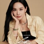 Wang Feifei Instagram - 女性力量，如同月亮，柔中带刚，自有平衡。和我一起戴上@Monica Vinader X 王霏霏联名系列，做自己❤️爱自己 Introducing my first collaboration with @monicavinader Inspired by a profound affinity with the moon – a symbol of feminine strength and energy – we came together to create 12 celestial styles.