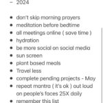 Warina Hussain Instagram - NYE🪩 and my #2024 resolution list 📝🗞️