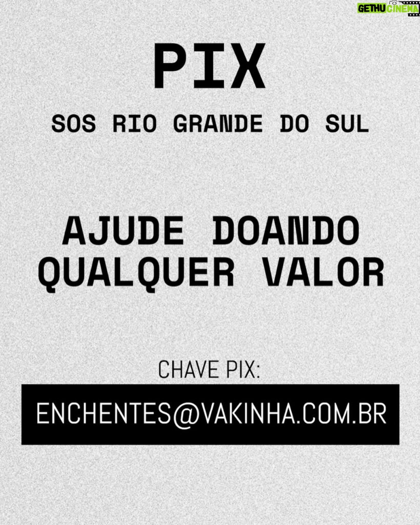 Whindersson Nunes Instagram - Hoje de manhã lembrei de um restaurante flutuante no rio que corta o Piauí com o Maranhão, em Floriano. Pode ser uma solução rápida pras pessoas em cima de telhados, resgatas animais sendo levados pela correnteza. Ser usado como ponto de entrega de resgatado e voltar pra buscar mais. Vamos mandar para cidades mais alagadas, eles são montáveis e desmontáveis, acho que seria uma boa espalhando alguns desses ancorados em pontos centras de resgate! A água sobe, ele sobe, ela desce, ele desce. ‼️ se você tem coletes como esses, adulto e infantil, entre em contato pelo e-mail pessoalwn@gmail.com nos mande! ‼️ (Vou passar todas as informações pra defesa civil pra tudo ser feito com segurança)