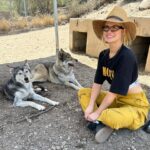 Whitney Cummings Instagram - Thank you @wolfconnection for the wolfie time 🐺 cc: @mirandacosgrove @hannahstocking