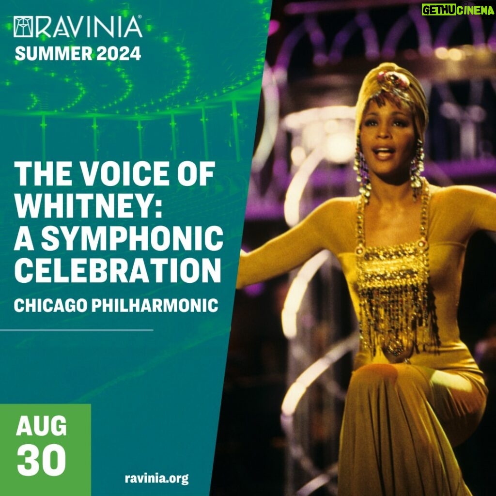 Whitney Houston Instagram - Repost @raviniafestival: 🎤 Big Announcement: Immerse yourself in the unparalleled legacy of Whitney Houston with 'The Voice of Whitney: A Symphonic Celebration' premiering at Ravinia on August 30! Experience her iconic hits like never before, backed by the @chicagophilharmonic in an evening of pure musical magic. Tickets go on sale April 24 — link in bio. Don't miss this incredible tribute to one of the greatest singers of all time! @mpathouston @parkavenueartists @primarywave