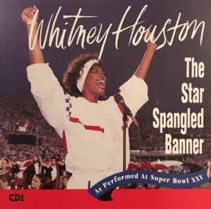 Whitney Houston Instagram - Watch Whitney’s rendition of “The Star Spangled Banner” at the Super Bowl in 1991 - link in bio. #GOAT