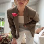Whitney Port Instagram - Get dressed with me as I spill some of my vintage bag secrets and where I’ve been finding some of my favorites these days. VINTAGE: @rosebowl_fleamarket @thevintagemarche @shopnou_ @themillennialdecorator Wearing: @luvlou._ glasses @stagnistudio tank @rodarte pink 🌹 @almina_concept blazer @michaelcanale_official pants @chanelofficial flats @fleurdumalnyc bra
