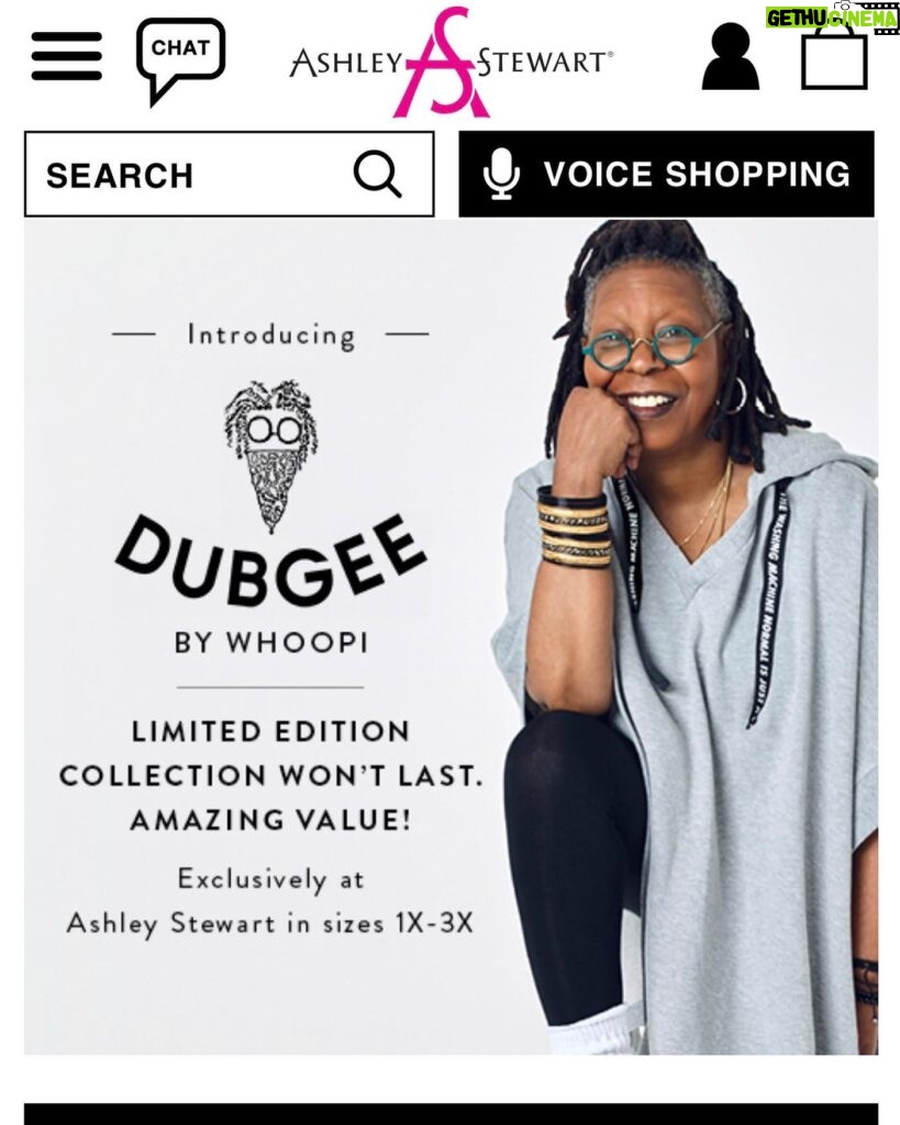 Whoopi Goldberg Instagram - @byashleystewart my line looks sensational on your site! @dubgeebywhoopi