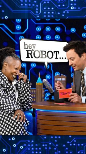 Whoopi Goldberg Instagram - @whoopigoldberg & Jimmy ask Alexa about @beyonce to try to get her to say “TEXAS HOLD ‘EM” in Hey Robot 🤖 #FallonTonight