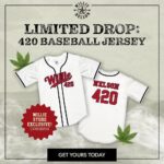 Willie Nelson Instagram – Keep the 420 celebration going by pre-ordering a limited edition baseball jersey! Shop now at the link in bio 🍃