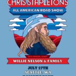 Willie Nelson Instagram - Just announced! Catch Willie as the special guest for @ChrisStapleton's All American Roadshow on July 27th in Seattle, WA! Public on-sale begins on Friday, Nov. 3 but you can get access to a special pre-sale beginning on Thursday, Nov. 2, at 10am - 10pm local time using code BLUEGRASS. Link in bio!