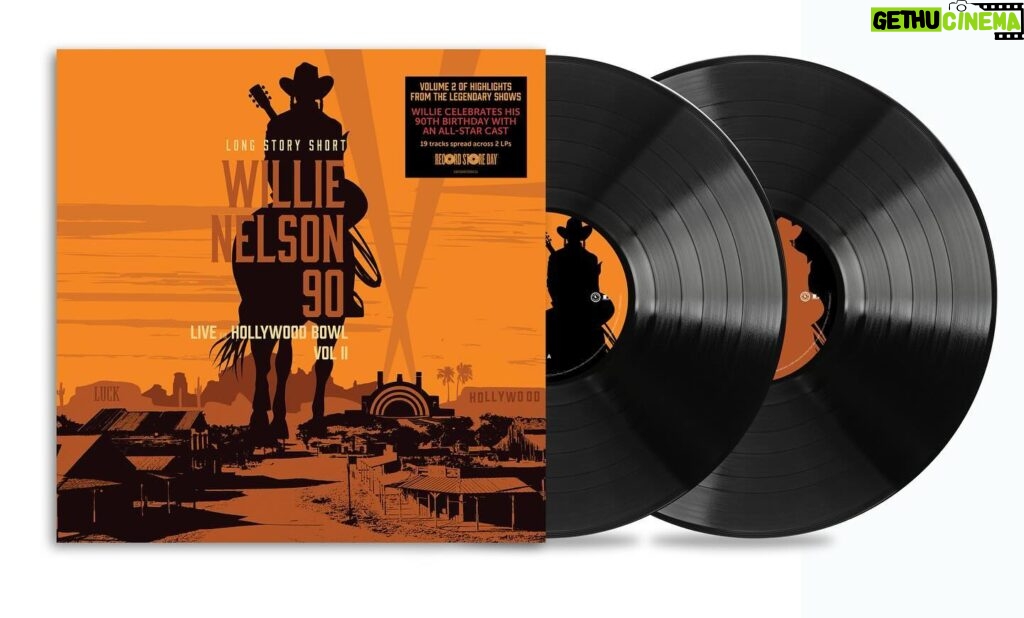 Willie Nelson Instagram - Mark your calendars for 4/20 (if you haven’t already 😉)… Long Story Short: Willie Nelson 90 – Live At The Hollywood Bowl Volume II is releasing on #RecordStoreDay! Learn more about this @recordstoredayus exclusive at Recordstoreday.com