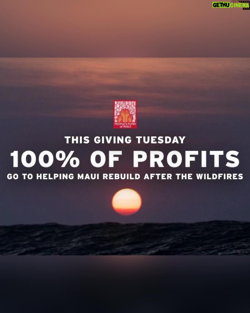 Willie Nelson Instagram - Today, for #GivingTuesday, @outerknown is donating 100% of profits to the people of Maui (@peoplesfundofmaui) to help rebuild after this year’s devastating wildfires. Learn more at the link in story.