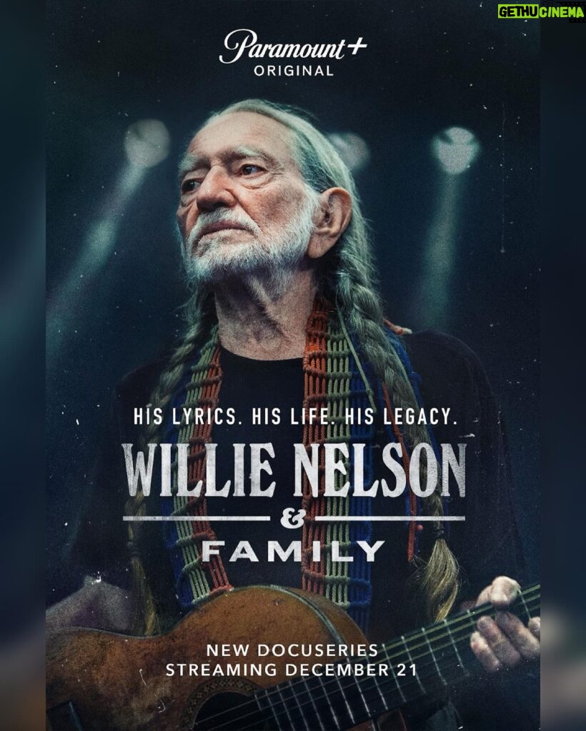 Willie Nelson Instagram - New docuseries, Willie Nelson & Family, is out today! Watch now on @paramountplus.