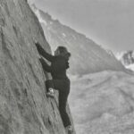 Willow Shields Instagram – Climbing in Bishop CA on 35mm black and white film🏔️
