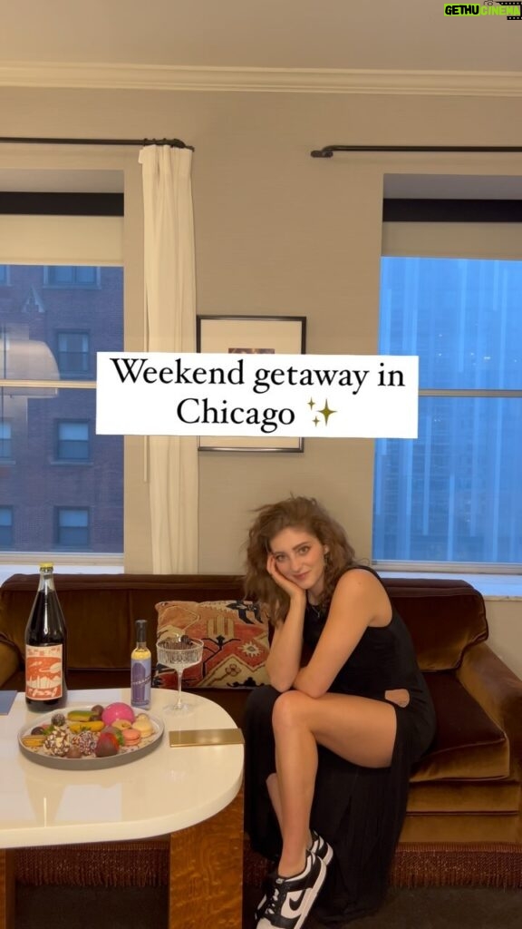 Willow Shields Instagram - A Chicago weekend getaway at @thetalbott #thetalbott 🖤🫶🏻
