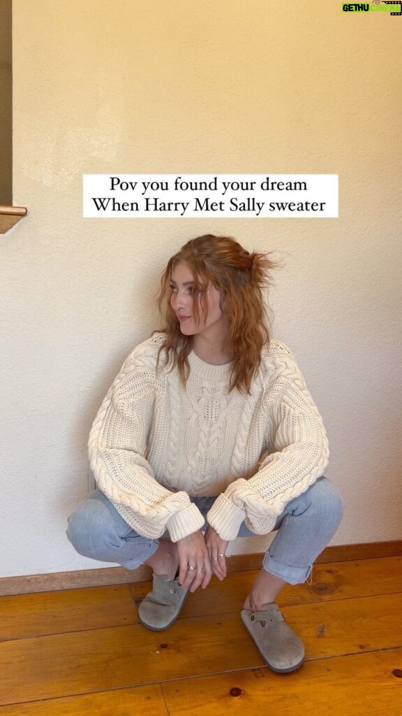 Willow Shields Instagram - You find your dream When Harry Met Sally sweater and it’s from @freepeople