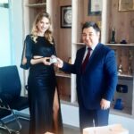 Wilma Elles Instagram - Kazakhastan RAHMET!! 🙏🙏 I was so honoured to be invited to have a talk with the Minister of Information Kidirali Darkhan and meet the Minister of Culture and Sports Oralov Askhat Razdykuly @askhat_oralov during the Nauryz Tv Series Awards. I had the best time in Kazakhistan and i enjoyed it so much to be in the tv shows @oyanqz and @uiqym_kelmeidi at @khabartv and also being in @qasaqistan and special thanks to my dream team @mairakarsakbayeva and @daniyartussupbekov for everything!! And also thank you to @alincetekstil and @erbayekinci for dressing me so exquisitely