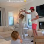 Witney Carson Instagram - This is what my dancing looks like lately… the big stage is my living room, the TV camera is my iPhone, and my dance partners are my family 🥹🥰 my heart is so full doing what I love with the people I love! Happy International Dance Day! #dwts #witneycarson #dance #dancing #husbandandwife #family #internationaldanceday #happyinternationaldanceday