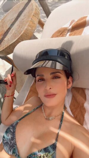 Ximena Herrera Instagram - Escapadas como ésta… valen la pena ☺️🙏. Gracias por consentirme tanto @orchidhousetulum 🥥🌴🐆🍹